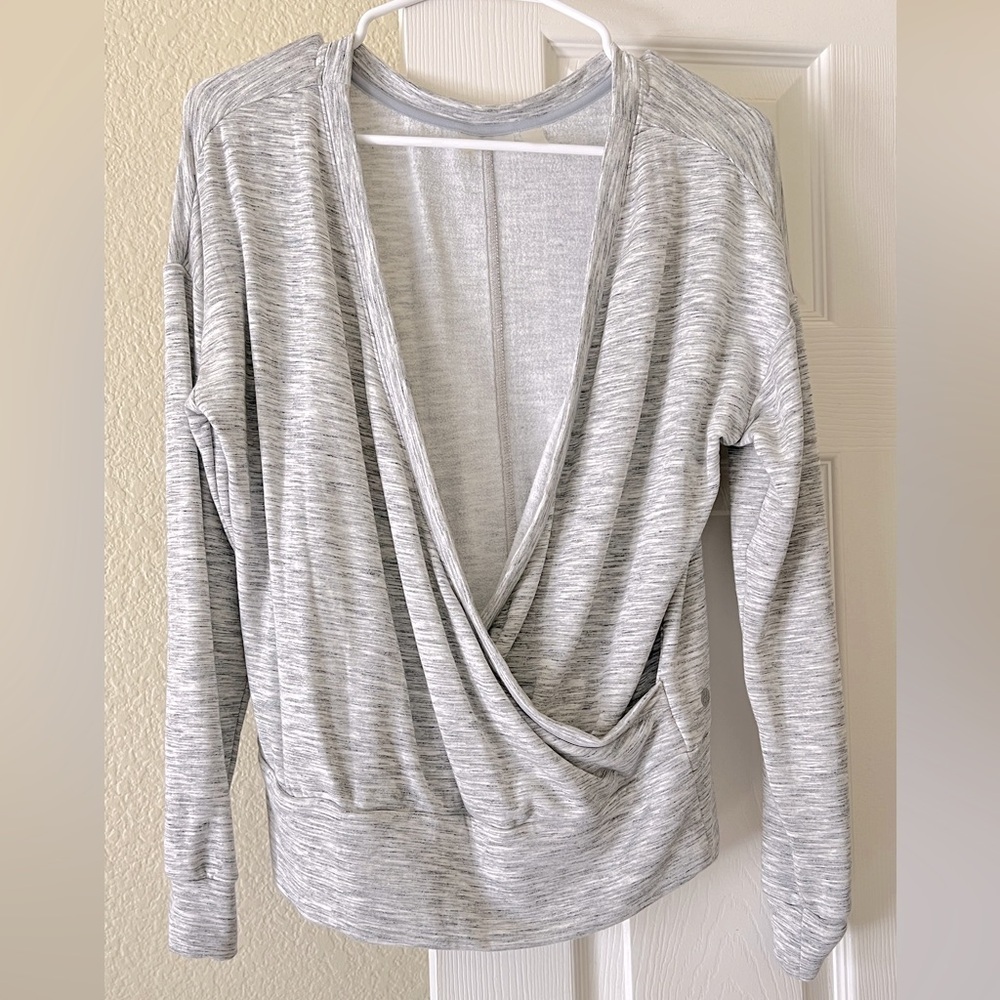 Zella open wrap sweater